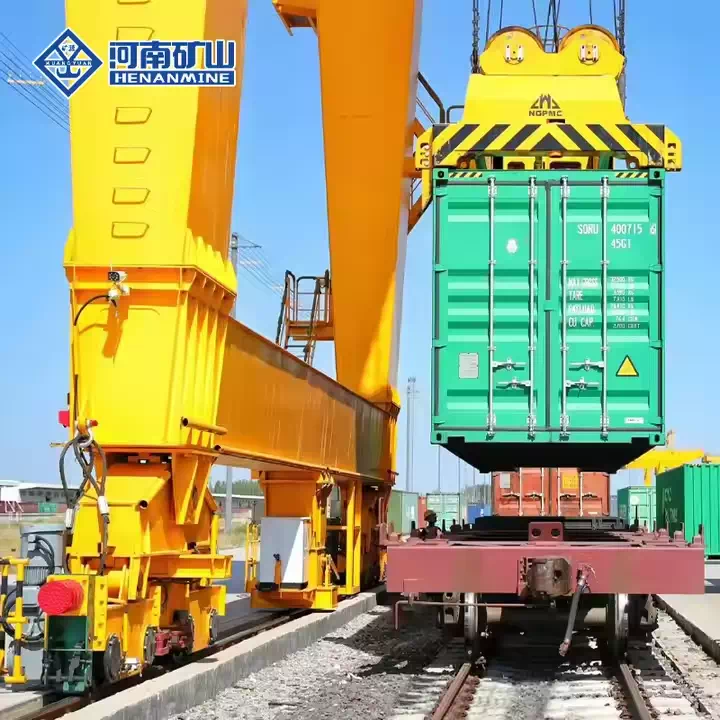 Container Gantry Crane on Rails for Seamless Logistics