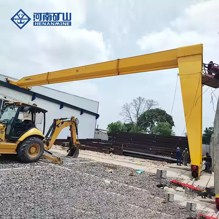 Single Girder Semi Gantry Crane with European Design for Industrial Use