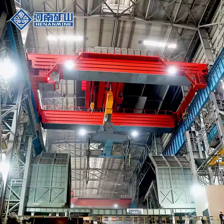 Double Girder Overhead Ladle Crane with Safety Features