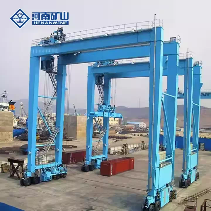 Electric or Diesel-Powered RTG Crane for Shipping Terminals