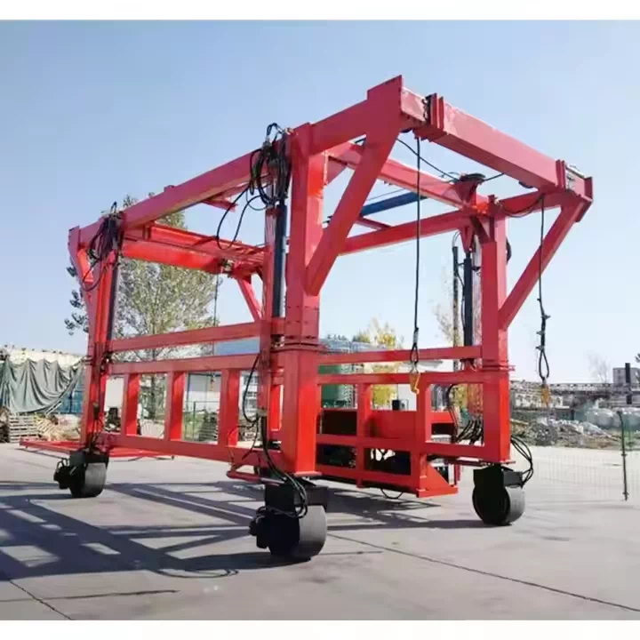5-ton Straddle Carrier - High-Quality Rubber Tyre Gantry Crane for Port Container Loading